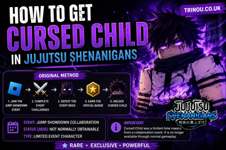 how to get cursed child in jujutsu shenanigans