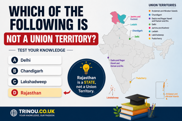 which of the following is not a union territory